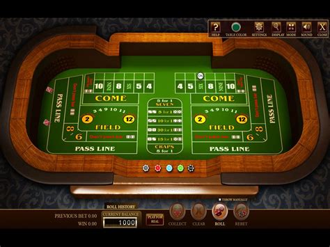online casino craps table